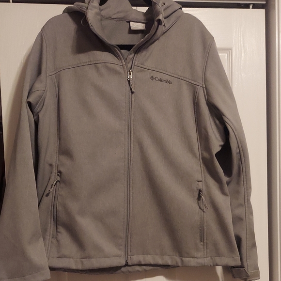 Columbia Gray Performance Jacket with Removable Hood - Picture 1 of 5